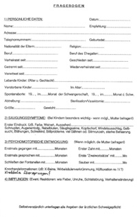 Dr. Reinhard Sellner homöopathischer Fragebogen zur Erstanamnese